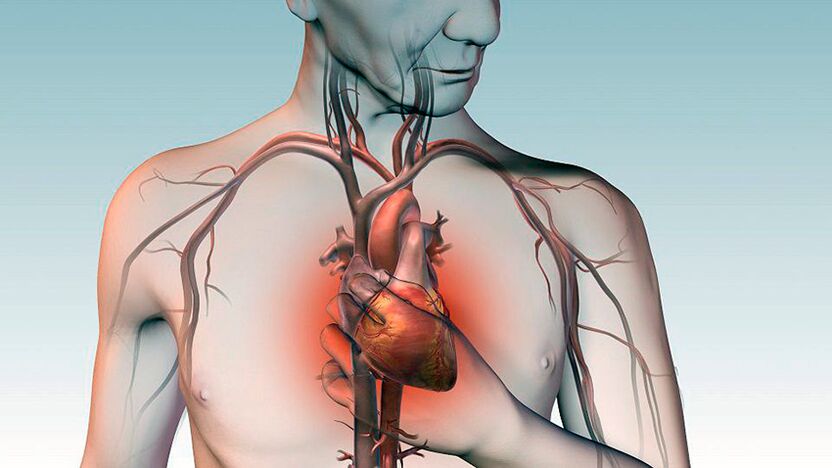 Πόνος κάτω από την ωμοπλάτη και πόνος πίσω από το στέρνο σε καρδιακές παθήσεις